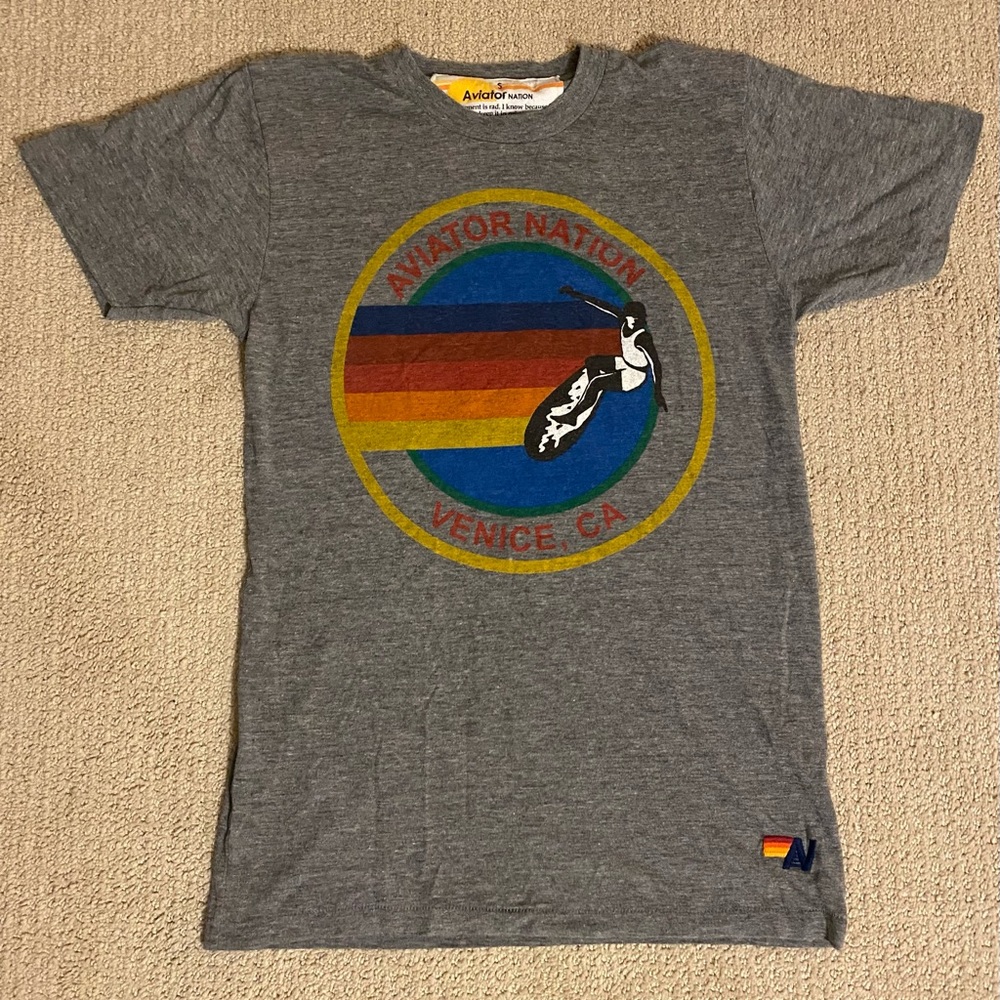Grey aviator nation t shirt